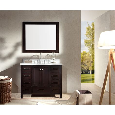 Broadview 32'' Free Standing Single Bathroom Vanity with Engineered Marble Top. . Ariel vanities